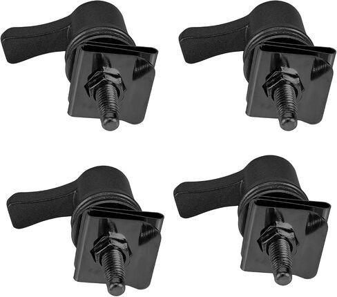 Saddlebag Mounting Hardware，Motorcycle Bag Bolts Theft Deterrent System Lock Fastener Bolt Nut Fit for Harley Touring Road King Street Glide Road Glide (Black) in Saudi Arabia