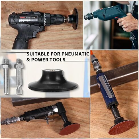 40 قطعة من قرص الصنفرة ذو القفل الدوار 3 بوصة 40/60/80/120 أقراص التغيير السريع، ملحقات حامل الوسادة 1/4 بوصة، لمسة نهائية لتكييف السطح وإزالة الصدأ in Kuwait