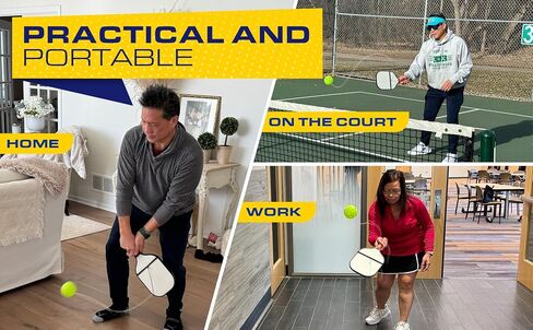 Pickleball DINKTRAINER - Use Trainer When No Match with Buddy, Balls are Green with Ball on String, Pickleballs Offer Practice rebounder Training That aids dinks, Practice Like a Pro in Saudi Arabia