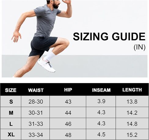 شورت رياضي رياضي 2 في 1 للرجال خفيف الوزن للجري لكرة السلة مع جيوب بسحاب وأشرطة عاكسة in Kuwait