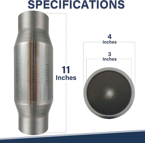 3" Inlet/Outlet Universal Catalytic Converter Stainless Steel (EPA Compliant) in Saudi Arabia