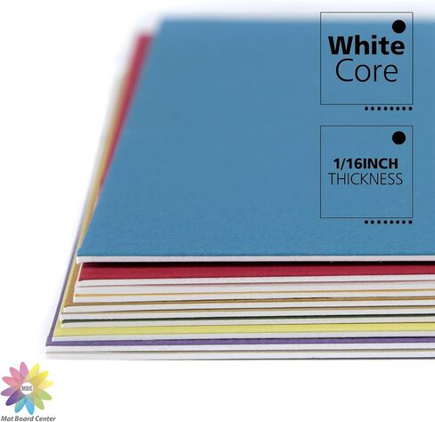 مركز لوحة السجادة، 10 عبوات مقاس 8.5 × 11 لوحات حصيرة غير مقطوعة بألوان مختلطة/ألواح دعم للحرف اليدوية والإطارات والصور والمزيد in Kuwait