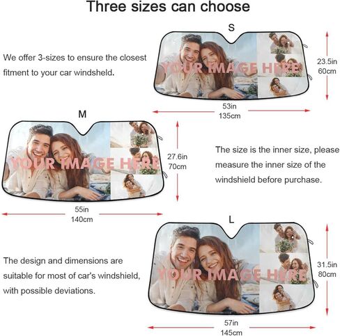 Chic Tie Dye Peace Sign Car Windshield Sun Shade Rainbow Colorful Art Foldable UV Ray Sun Visor Protector Sunshade to Keep Your Vehicle Cool (53" x 23.5") in Kuwait