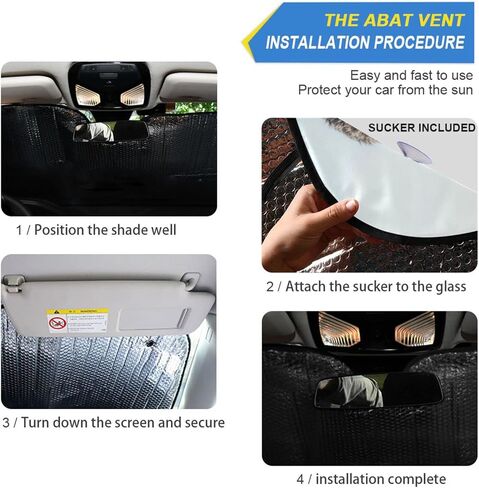 Chic Tie Dye Peace Sign Car Windshield Sun Shade Rainbow Colorful Art Foldable UV Ray Sun Visor Protector Sunshade to Keep Your Vehicle Cool (53" x 23.5") in Kuwait