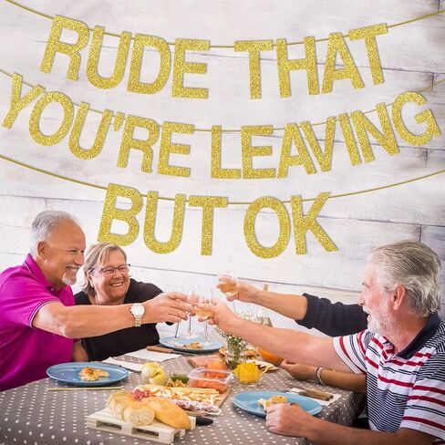 We Will Miss You Decorations Rude That You're Leaving But Ok Banner Farewell Banner Going Away Party Decorations Farewell Decorations Party We Will Miss You Banner in Kuwait