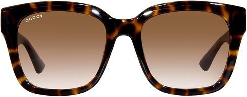 Gucci GG1338SK 002 Havana/Brown Gradient Square 54mm Women's Sunglasses in Saudi Arabia