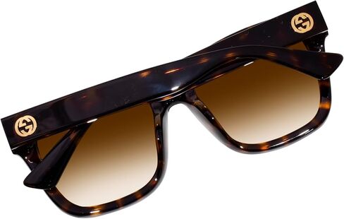Gucci GG1338SK 002 Havana/Brown Gradient Square 54mm Women's Sunglasses in Saudi Arabia
