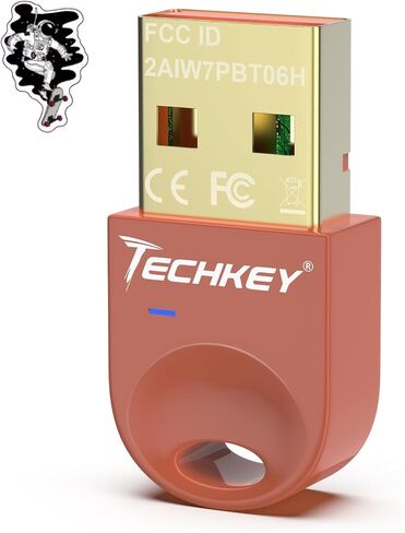 محول بلوتوث USB 5.3 لأجهزة الكمبيوتر المكتبية، قم بتوصيل وتشغيل جهاز استقبال وجهاز إرسال بلوتوث صغير V12 EDR Dongle لأجهزة الكمبيوتر المحمول بلوتوث Windows 11/10/8.1-Caramel Candy in Saudi Arabia