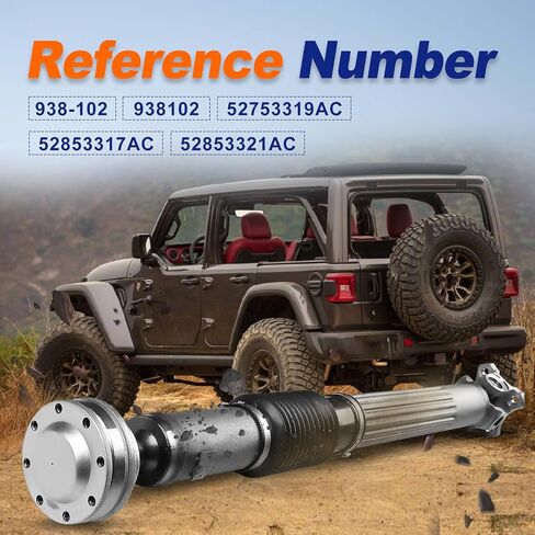 مجموعة عمود القيادة الأمامية الكاملة من DriveXpert تناسب 2007-2011 Jeep Wrangler JK V6 3.8L استبدال # 52753319AC، 52853317AC in Kuwait