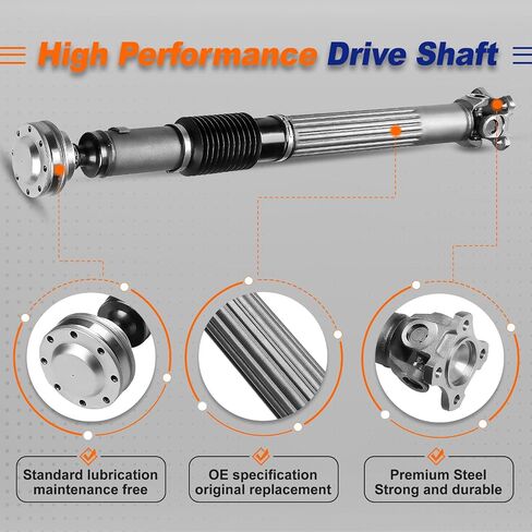 مجموعة عمود القيادة الأمامية الكاملة من DriveXpert تناسب 2007-2011 Jeep Wrangler JK V6 3.8L استبدال # 52753319AC، 52853317AC in Kuwait