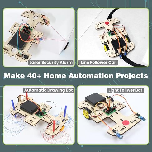 Butterfly Edufields 10in1 STEM Robotics Kit for Kids 8-12-14, Robot Kit for 8-10, Electronics for Kids 8-12, Engineering Kits for Kids Age 8-12, Science Kits for Kids Age 12-14, Circuit Board for Kids in Kuwait