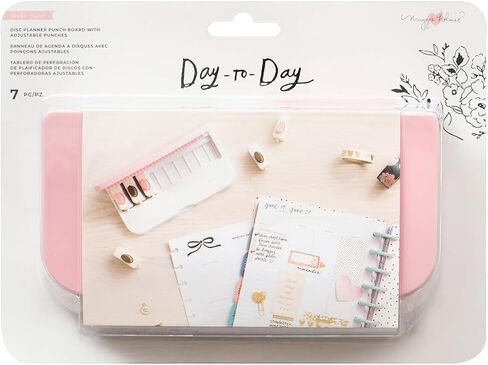 American Crafts - Adjustable Planner Punch Board, 7 Piece (6 Hole Punch) in Saudi Arabia