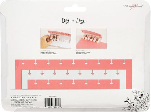 American Crafts - Adjustable Planner Punch Board, 7 Piece (6 Hole Punch) in Saudi Arabia