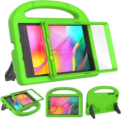 حافظة SUPLIK للأطفال لهاتف Samsung Galaxy Tab A 8.0 بوصة 2019 فقط (SM-T290/T295)، حافظة Galaxy Tab A 8.0 2019 مع واقي شاشة، غطاء واقٍ متين بمقبض مقاوم للصدمات، وردي in Kuwait