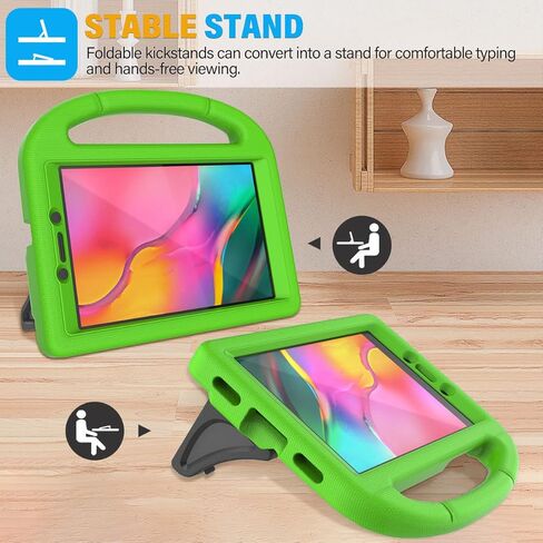حافظة SUPLIK للأطفال لهاتف Samsung Galaxy Tab A 8.0 بوصة 2019 فقط (SM-T290/T295)، حافظة Galaxy Tab A 8.0 2019 مع واقي شاشة، غطاء واقٍ متين بمقبض مقاوم للصدمات، وردي in Kuwait