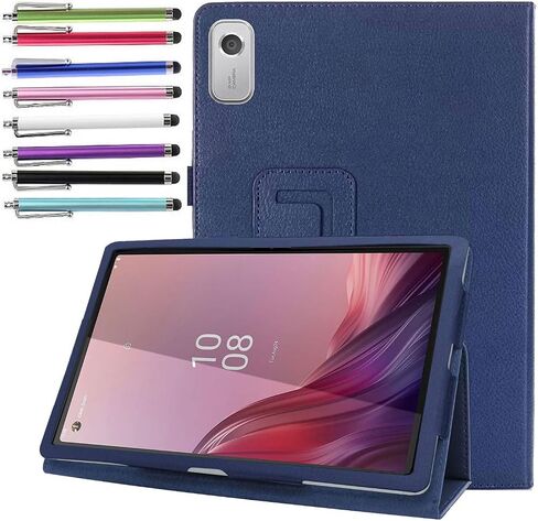 Case for Nook 9" Lenovo Tablet (2024) / Lenovo Tab M9 (TB-310FU) - Lightweight Folio Stand Cover PU Leather Case for Lenovo Tab M9 9 Inch Display 2024/2023 + 1 Random Stylus (Black) in Saudi Arabia