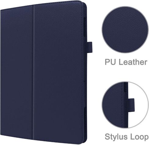 Case for Nook 9" Lenovo Tablet (2024) / Lenovo Tab M9 (TB-310FU) - Lightweight Folio Stand Cover PU Leather Case for Lenovo Tab M9 9 Inch Display 2024/2023 + 1 Random Stylus (Black) in Saudi Arabia