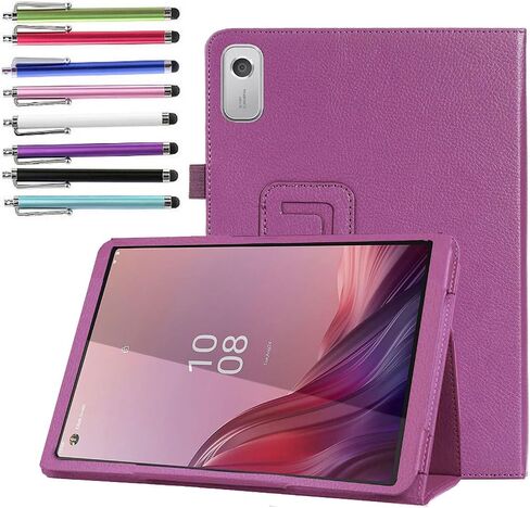 Case for Nook 9" Lenovo Tablet (2024) / Lenovo Tab M9 (TB-310FU) - Lightweight Folio Stand Cover PU Leather Case for Lenovo Tab M9 9 Inch Display 2024/2023 + 1 Random Stylus (Black) in Saudi Arabia
