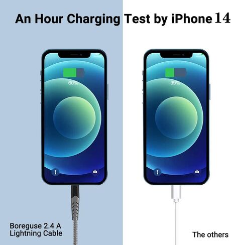 كابل لايتنينج لشاحن iPhone 3 حزم 3أقدام، [معتمد من Apple MFi] لكابل شاحن Apple USB إلى كابل Lightning للشحن السريع، سلك شاحن iPhone مجدول من النايلون in Kuwait