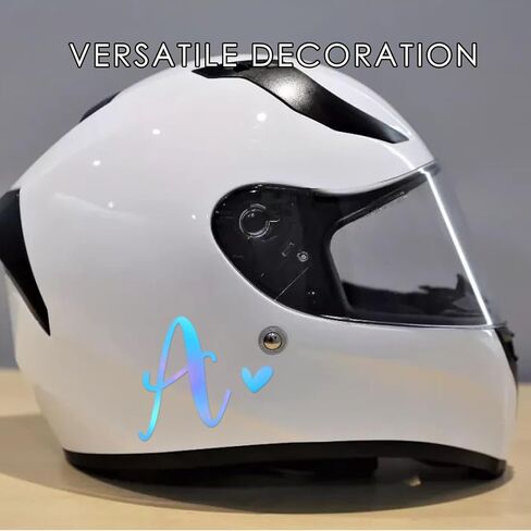 Set of 3 Single Letter Decal, Letter with Heart, Tumbler Decal, Monogram Vinyl Decal, Single Letter Monogram, Holographic Initials Decal, Car Decal, Cup Vinyl Sticker (E + Heart) in Kuwait