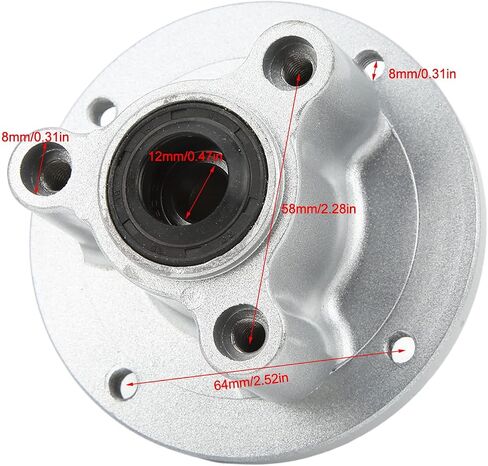 Front Wheel Hub, CNC Aluminum 12mm Wheel Bearings and Hub Assembly for Monkey Bike Z50 Z50J in Saudi Arabia