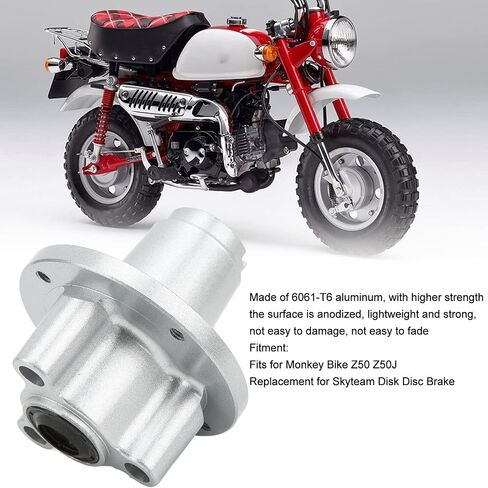 Front Wheel Hub, CNC Aluminum 12mm Wheel Bearings and Hub Assembly for Monkey Bike Z50 Z50J in Saudi Arabia