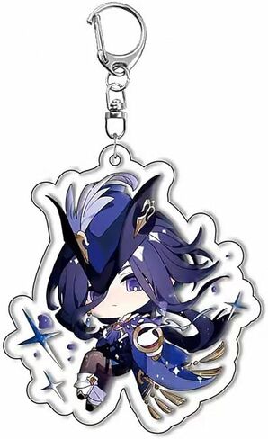 سلسلة مفاتيح رسوم متحركة من الأكريليك، حلقة مفاتيح جينشين إمباكت، مجموعة للمعجبين (كلوريند) in Kuwait