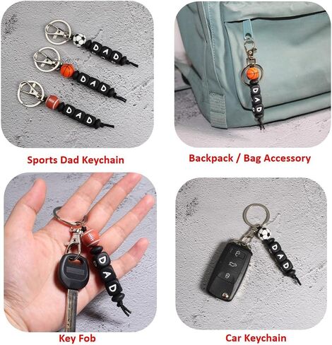 Dad Gifts for Father’s Day, Sports Dad Keychain for Birthday Christmas from Daughter Son Wife in Saudi Arabia