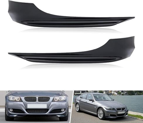 MotorFansClub Front Bumper Lip Splitter Fit for BMW E90 Sedan 328i 335 2009 2010 2011 Front Splitter Lip Glossy Black in Saudi Arabia