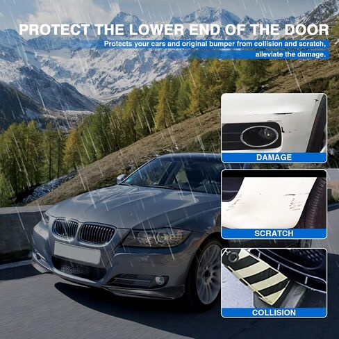 MotorFansClub Front Bumper Lip Splitter Fit for BMW E90 Sedan 328i 335 2009 2010 2011 Front Splitter Lip Glossy Black in Saudi Arabia