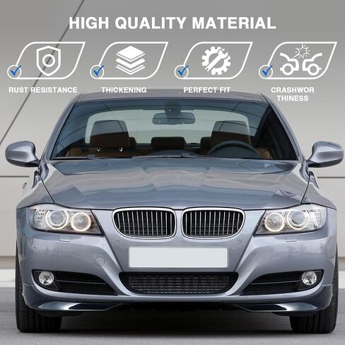 MotorFansClub Front Bumper Lip Splitter Fit for BMW E90 Sedan 328i 335 2009 2010 2011 Front Splitter Lip Glossy Black in Saudi Arabia