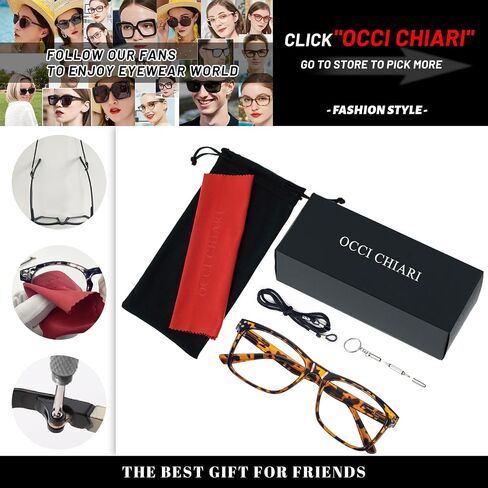 OCCI CHIARI Reading Glasses Men Fashion Rectangle Readers(1.0 1.25 1.5 1.75 2.0 2.25 2.5 2.75 3.0 3.5 4.0 5.0 6.0) in Saudi Arabia