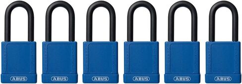 ABUS Black Lockout Tagout Premium Solid Body Safety Padlock - OSHA Compliant Loto Lock Insulated Against Electric Shock, Keyed Different, 1 Key Per Lock in Saudi Arabia