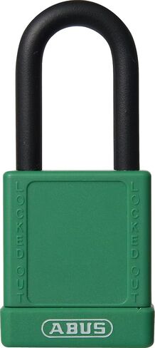 ABUS Black Lockout Tagout Premium Solid Body Safety Padlock - OSHA Compliant Loto Lock Insulated Against Electric Shock, Keyed Different, 1 Key Per Lock in Saudi Arabia