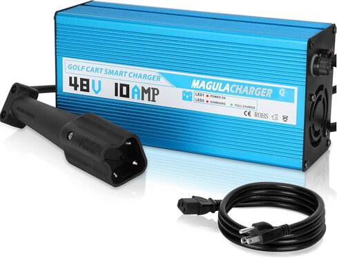 شاحن بطارية عربة الجولف 48V10A من أجل Yamaha G29 Drive & Drive 2 عربات جولف. شاحن عربة جولف 48 فولت - قابس أوراق 3 سنون. شاحن ذكي 10 أمبير مع شحن هزيل. in Kuwait