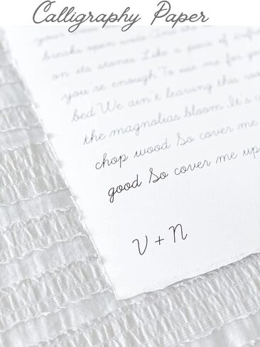 300 GSM / 25 Sheets - Handmade Deckle Edge Blank Drawing Watercolor Paper - Mixed Media Loose Leaf Paper - Cotton Rag Handmade Paper for Invitations/Crafts/Artists (6 inches X 4 inches, Off White) in Saudi Arabia