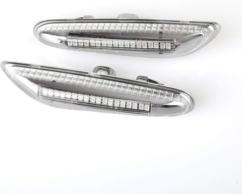 Rui Xin 213 Amber LED Side Marker Turn Signal Light 2 قطعة لـ B M W E90 E91 E92 E93 E46 E53 X3 E83 X 1 E84 E81 E82 E87 E88 (عدسة مدخنة) in Kuwait
