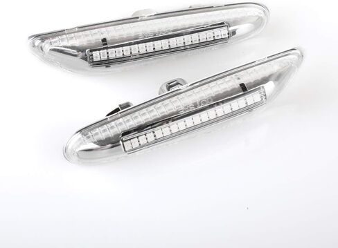 Rui Xin 213 Amber LED Side Marker Turn Signal Light 2 قطعة لـ B M W E90 E91 E92 E93 E46 E53 X3 E83 X 1 E84 E81 E82 E87 E88 (عدسة مدخنة) in Kuwait