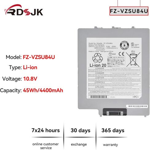 FZ-VZSU84U FZ-VZSU84R FZ-VZSU84K FZ-VZSU88U FZ-VZSU89U FZ-VZSU96U بطارية الكمبيوتر المحمول لباناسونيك Toughpad FZ-G1 سلسلة FZ-VZSU84A2K FZ-VZSU84A2R FZ-VZSU84A2U FZ-VZSU84AK FZ-VZSU84AR FZ -VZSU84AU VZSU84U in Saudi Arabia