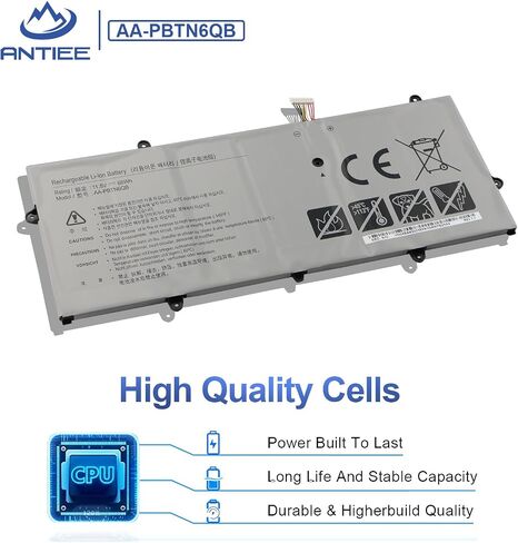 ANTIEE AA-PBTN6QB Laptop Battery Compatible with Samsung Notebook 9 NP900X5N NT900X5N NT900X5N-X78L NP900X5N-X01US NP900X5N-L01US NP900X5N-K03 NT900X5N-X78L 900X5N Series PBTN6QB AAPBTN6QB in Saudi Arabia