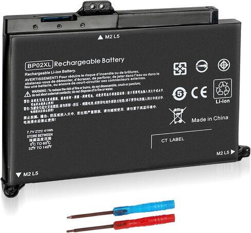 بطارية BP02XL جديدة لجهاز HP Pavilion PC 15-AU010WM 15-AU018WM 15-AU151WM 15-AU161WM 15-AU123CL 15-AW053NR 15-AW002LA TPN-Q172 HSTNN-UB7B HSTNN-LB7H BPO2XL 849569-421 8499 09-850 849909-855 in Kuwait