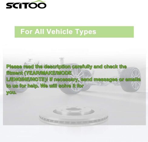 SCITOO Brakes Rotors 2pcs Front Drilled Slotted Discs Brakes Kit fit for Cadillac Escalade ESV XTS,for Chevy Avalanche Express Silverado Suburban 1500 Tahoe,for GMC Savana Sierra Yukon XL 1500 in Saudi Arabia