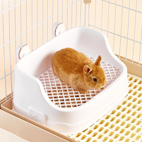 Rabbit Litter Box, Small Animals Litter Tray for Cage Detachable Bedding Litter Pan Potty Toilet Trainer Corner for Pet Rabbits Guinea Pigs Hamsters Chinchillas (Green) in Saudi Arabia