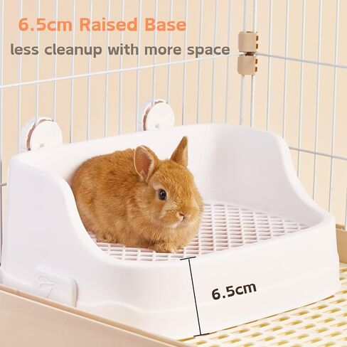 Rabbit Litter Box, Small Animals Litter Tray for Cage Detachable Bedding Litter Pan Potty Toilet Trainer Corner for Pet Rabbits Guinea Pigs Hamsters Chinchillas (Green) in Saudi Arabia