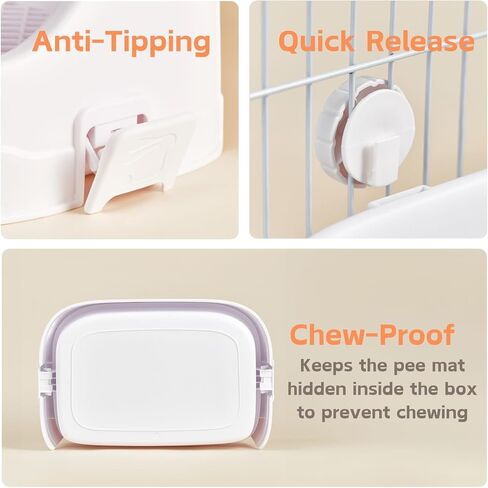 Rabbit Litter Box, Small Animals Litter Tray for Cage Detachable Bedding Litter Pan Potty Toilet Trainer Corner for Pet Rabbits Guinea Pigs Hamsters Chinchillas (Green) in Saudi Arabia