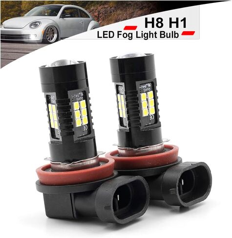 مصابيح الضباب NSLUMO H8 H11 LED لـ 2015-2020 VW Golf Jetta Beetle Passat Tigu'an Touareg Atlas 6500K زينون أبيض فائق السطوع بدون مروحة حجم صغير H16 H8LL مجموعة مصابيح القيادة الخفيفة in Saudi Arabia