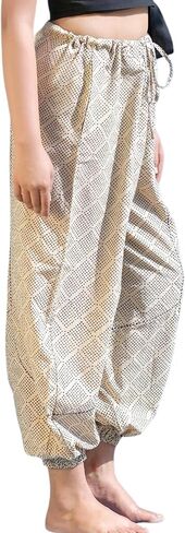 Harem Pants with Pockets - High Waist Yoga Pants for Women - Handmade 100% Organic Cotton in Saudi Arabia