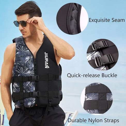 huraty Unisex Swim Vest with Leg Straps Adults Kayak Boating Vest Womens Mens Outdoor Water Sports High Buoyancy Jacket in Saudi Arabia
