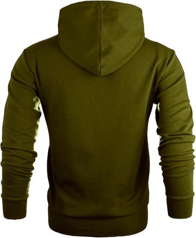 Ohoo Men's Slim Fit Twin Track Quarter Zip Pullover Hooded Sweatshirt Lightweight Long Sleeve Hoodie in Saudi Arabia