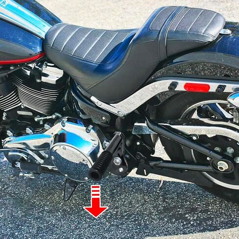 Passenger Foot Peg Rear Crash Bars Chrome Compatible with 2018-2024 Harley Softail Street Bob Low Rider Heritage Softail Classic in Saudi Arabia